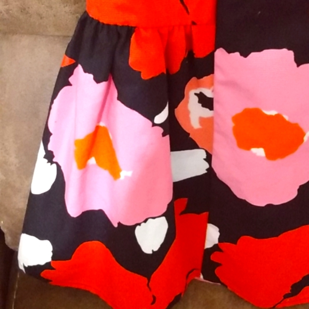 Children's Place Size 8 Big Flowers Bow Dress - Picture 3 of 6